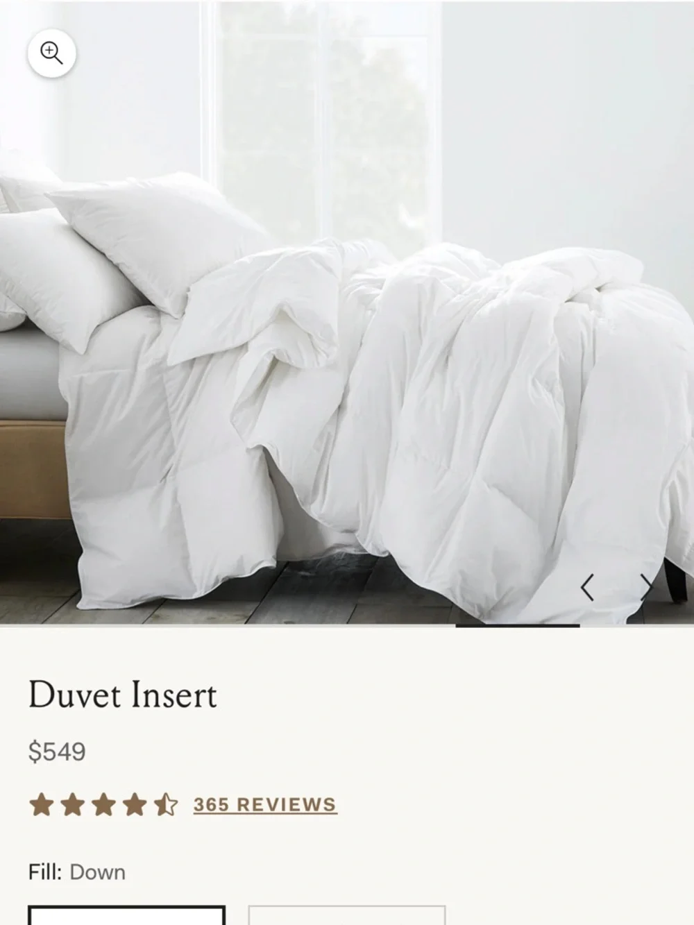 Down Duvet Insert - King/Cal. King / Midweight - Picture 3 of 7
